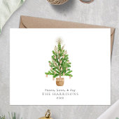 Cartes Pour Fêtes Annuelles Arbre de Noël Boho Macrame