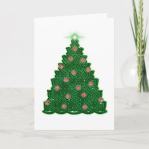 Cartes Pour Fêtes Annuelles Arbre de Noël celtique