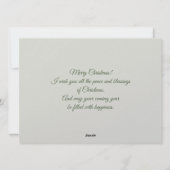 Cartes Pour Fêtes Annuelles Arbre de Noël charmant avec animaux Noël (Dos)