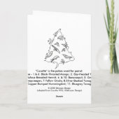 Cartes Pour Fêtes Annuelles Arbre de Noël Cocotte (Dos)