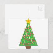 Cartes Pour Fêtes Annuelles Arbre de Noël danois (Devant / Derrière)