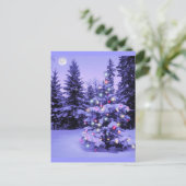 Cartes Pour Fêtes Annuelles Arbre de Noël dans la forêt (Debout devant)
