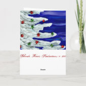 Cartes Pour Fêtes Annuelles Arbre de Noël dans le blanc (Dos)