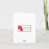 Cartes Pour Fêtes Annuelles Arbre de Noël de biscuit de fortune (Dos)