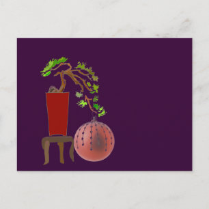 Cartes Pour Fêtes Annuelles Arbre de Noël de bonsaïs