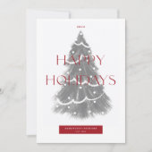 Cartes Pour Fêtes Annuelles Arbre de Noël de l'entreprise (Devant)