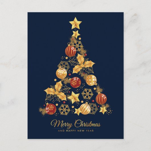 Cartes Pour Fêtes Annuelles Arbre de Noël décoratif (Devant)