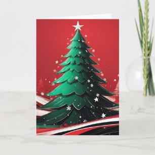 Cartes Pour Fêtes Annuelles Arbre de Noël décoratif pour des vœux de joyeuses