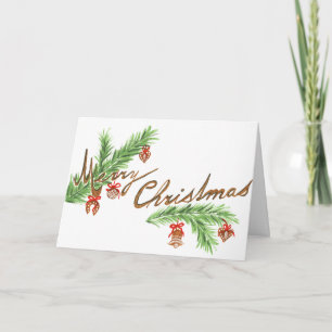 Cartes Pour Fêtes Annuelles Arbre de Noël décoratif pour des vœux de joyeuses