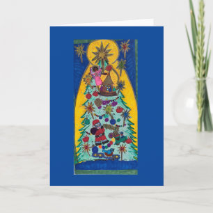 Cartes Pour Fêtes Annuelles Arbre de Noël - Décorations Whimsical, Diversité.