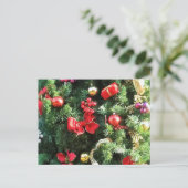 Cartes Pour Fêtes Annuelles Arbre de Noël décoré (Debout devant)