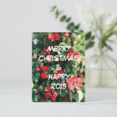 Cartes Pour Fêtes Annuelles Arbre de Noël décoré (Debout devant)