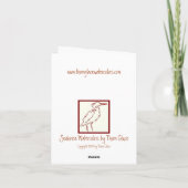 Cartes Pour Fêtes Annuelles Arbre de Noël d'hippocampe (Dos)