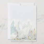 Cartes Pour Fêtes Annuelles Arbre de Noël d'hiver (Dos)