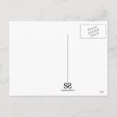 Cartes Pour Fêtes Annuelles Arbre de Noël doré avec rennes (Dos)