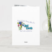 Cartes Pour Fêtes Annuelles Arbre de Noël du baseball (Dos)