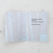 Cartes Pour Fêtes Annuelles Arbre de Noël du mari à Woods (Intérieur)