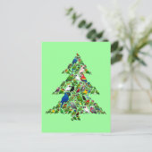 Cartes Pour Fêtes Annuelles Arbre de Noël du perroquet (Debout devant)