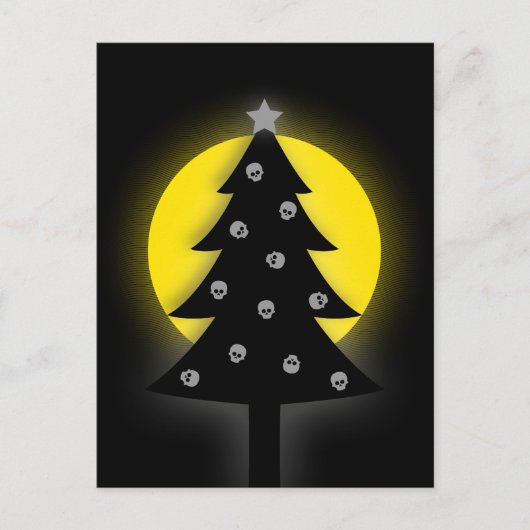 Cartes Pour Fêtes Annuelles Arbre de Noël éffrayant (Devant)