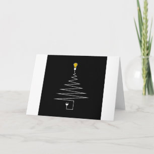 Cartes Pour Fêtes Annuelles Arbre de Noël électrique