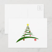 Cartes Pour Fêtes Annuelles Arbre de Noël élégant (Devant / Derrière)
