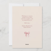 Cartes Pour Fêtes Annuelles Arbre de Noël élégant avec des vaches roses (Dos)