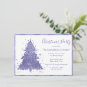 Cartes Pour Fêtes Annuelles Arbre de Noël élégant | Charming Purple Party (Debout devant)