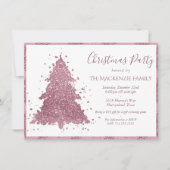 Cartes Pour Fêtes Annuelles Arbre de Noël élégant | Dusty Mauve Pink Party (Devant)