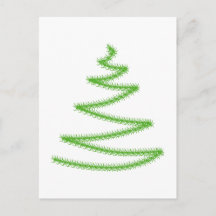 Arbre de Noël en vert, simple et élégant.