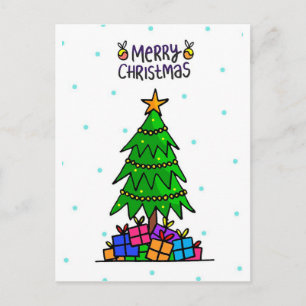 Cartes Pour Fêtes Annuelles Arbre de Noël et cadeaux