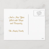 Cartes Pour Fêtes Annuelles Arbre de Noël étincelant (Dos)