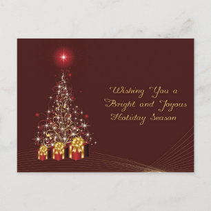 Cartes Pour Fêtes Annuelles Arbre de Noël étincelant