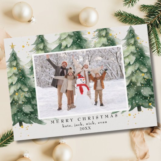 Cartes Pour Fêtes Annuelles Arbre de Noël Faux Parties scintillant 4 Photo Noë