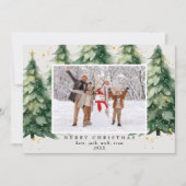 Cartes Pour Fêtes Annuelles Arbre de Noël Faux Parties scintillant 4 Photo Noë (Devant)