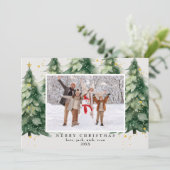 Cartes Pour Fêtes Annuelles Arbre de Noël Faux Parties scintillant 4 Photo Noë (Debout devant)