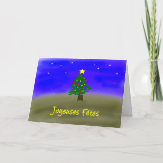 Cartes Pour Fêtes Annuelles Arbre de Noël - Français
