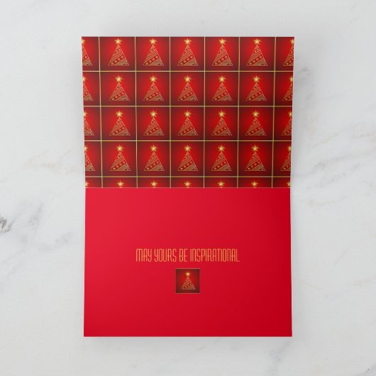 Cartes Pour Fêtes Annuelles Arbre de Noël géométrique Parties scintillant en c (Intérieur)