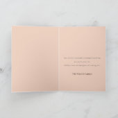 Cartes Pour Fêtes Annuelles Arbre de Noël Géométrique Rétro Blush Mustard Vert (Intérieur)