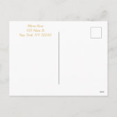 Cartes Pour Fêtes Annuelles Arbre de Noël Gold Ribbon présent (Dos)