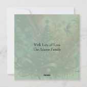 Cartes Pour Fêtes Annuelles Arbre de Noël gothique (Dos)