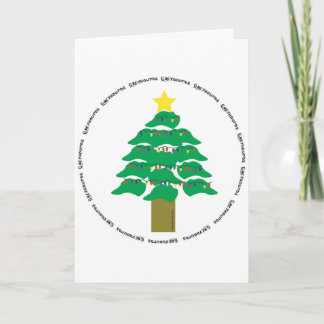 Cartes Pour Fêtes Annuelles Arbre de Noël Greyhound 2007