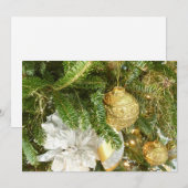 Cartes Pour Fêtes Annuelles Arbre de Noël I Argent et Or (Devant / Derrière)