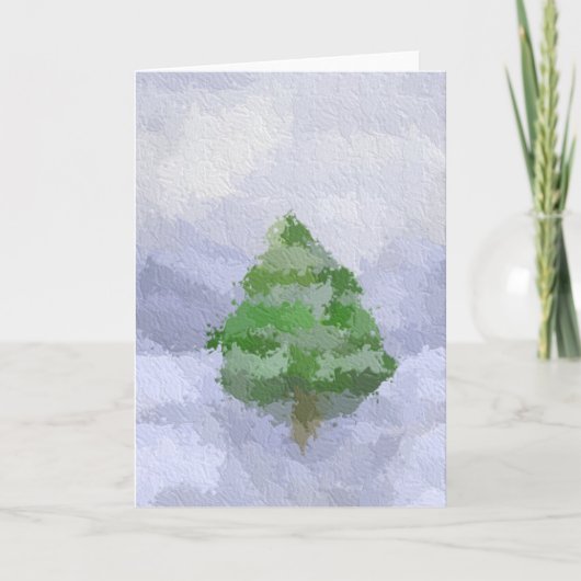 Cartes Pour Fêtes Annuelles Arbre de Noël Icy (Devant)