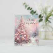 Cartes Pour Fêtes Annuelles Arbre de Noël impressionniste (Debout devant)