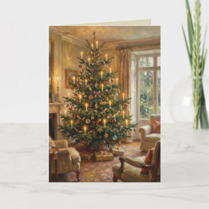 Cartes Pour Fêtes Annuelles Arbre de Noël impressionniste dans le style de Mon