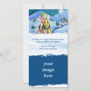 Cartes Pour Fêtes Annuelles Arbre de Noël Kayak - Merveilles de la nature