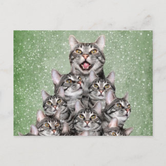 Cartes Pour Fêtes Annuelles arbre de Noël Kitty