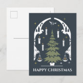 Cartes Pour Fêtes Annuelles Arbre de Noël magique HARRY POTTER™ (Devant / Derrière)