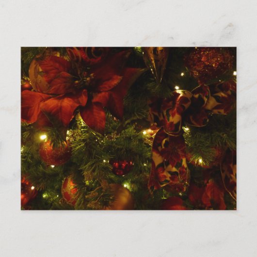 Cartes Pour Fêtes Annuelles Arbre de Noël marron et or II (Devant)