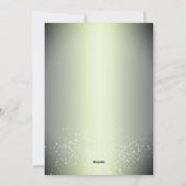 Cartes Pour Fêtes Annuelles Arbre de Noël Métallic Vert Moderne Merriest (Dos)